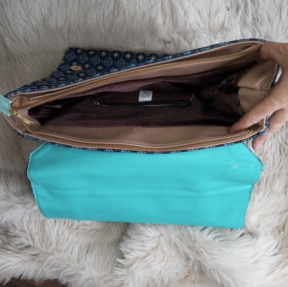 Textile hand bag made in Mexico - colorful purse - Picture 11 of 14